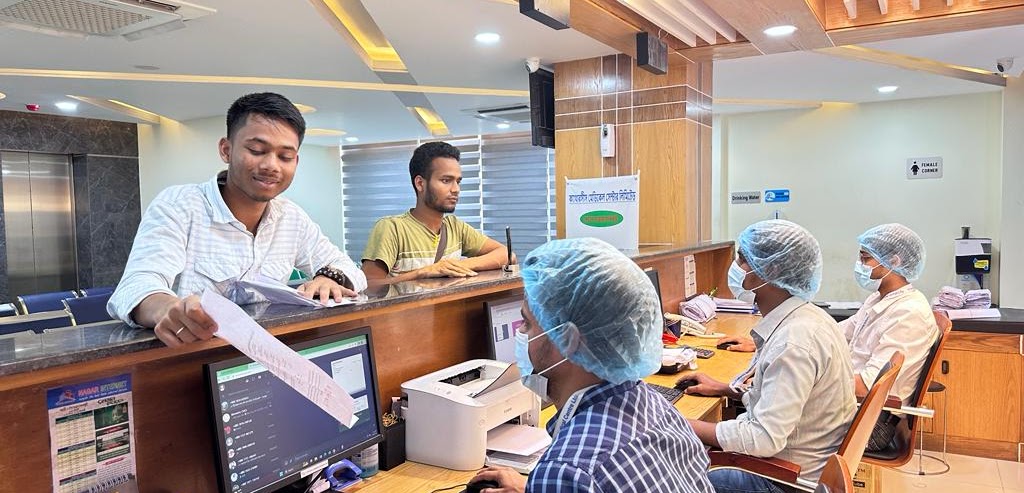 Client Assistance Desk and Reception Area